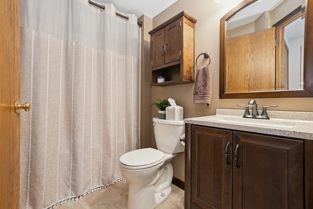 19927 S Edinburgh Ln Unit 0, Frankfort, IL 60423 - bathroom with vanity, tile patterned floors, and curtained shower