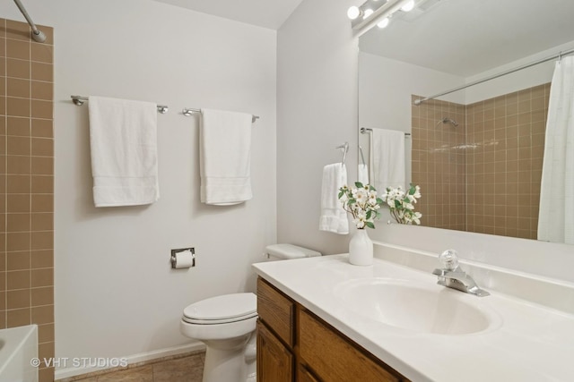 54 S Stonington Dr Unit 92, Palatine, IL 60074 - bathroom with vanity, tile patterned floors, and shower / tub combo