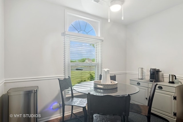 54 S Stonington Dr Unit 92, Palatine, IL 60074 - dining room with ceiling fan and wood finished floors