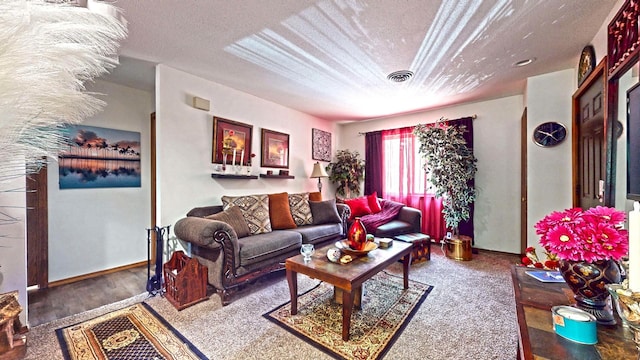 1804 Oliver Dr Unit 8, Urbana, IL 61802 - living area with baseboards and a textured ceiling