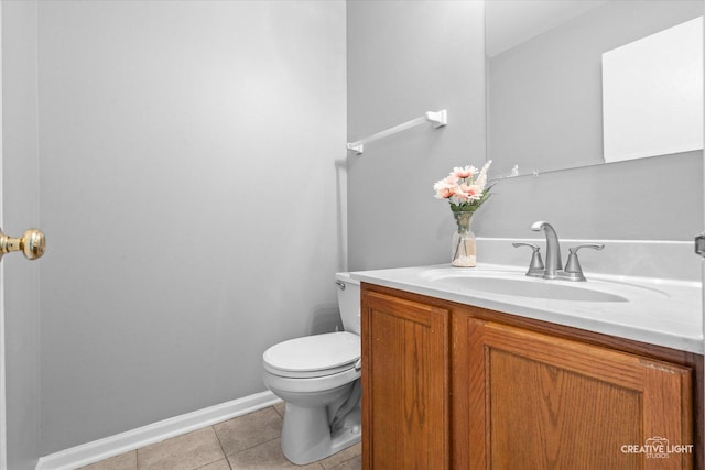 1889 Shore Line Ct, Romeoville, IL 60446 - half bathroom featuring vanity and tile patterned flooring