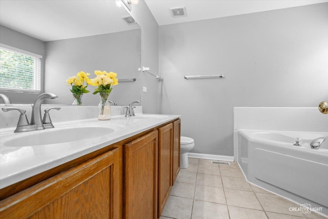 1889 Shore Line Ct, Romeoville, IL 60446 - full bath featuring tile patterned flooring, double vanity, and a bath