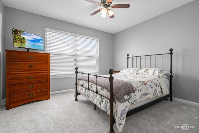 1889 Shore Line Ct, Romeoville, IL 60446 - carpeted bedroom with baseboards and ceiling fan