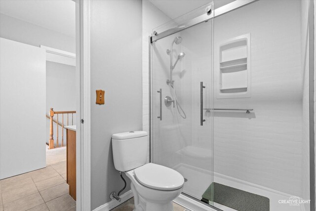 1889 Shore Line Ct, Romeoville, IL 60446 - bathroom featuring a stall shower and tile patterned floors
