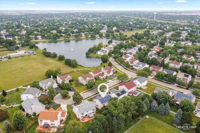 1889 Shore Line Ct, Romeoville, IL 60446 - aerial view of residential area with a large body of water