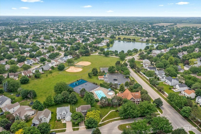 1889 Shore Line Ct, Romeoville, IL 60446 - aerial perspective of suburban area with a nearby body of water