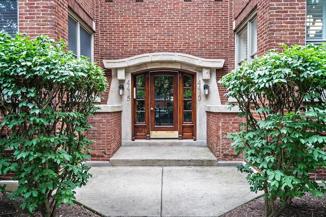 4413 N Malden St Unit 2S, Chicago, IL 60640 - property entrance with brick siding