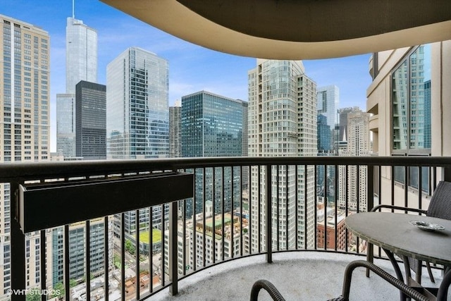 400 N La Salle Dr Unit 3002, Chicago, IL 60654 - balcony featuring a view of skyline