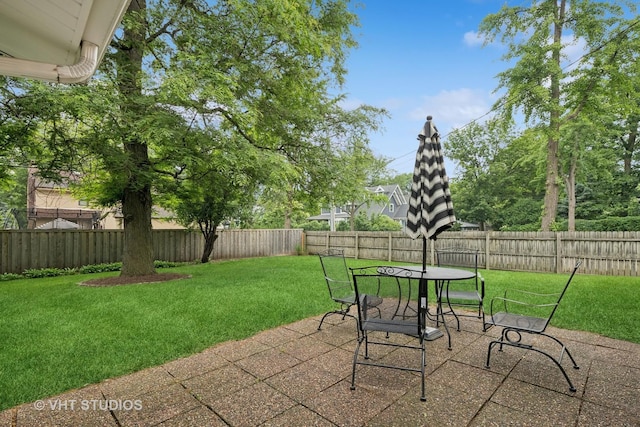 504 S Spring Ave, La Grange, IL 60525 - fenced backyard featuring a patio area and outdoor dining space