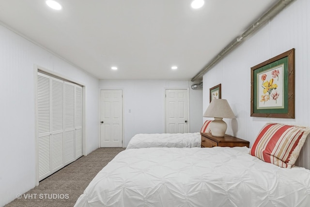504 S Spring Ave, La Grange, IL 60525 - bedroom featuring carpet flooring and recessed lighting