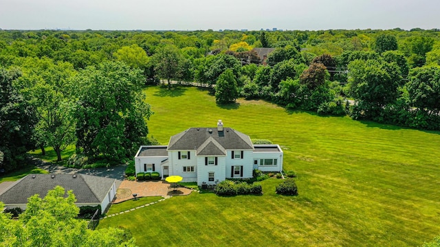 1596 W Palatine Rd, Inverness, IL 60067 - aerial view of property and surrounding area