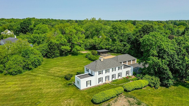 1596 W Palatine Rd, Inverness, IL 60067 - view from above of property featuring a heavily wooded area