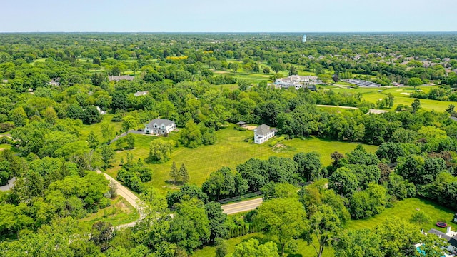 1596 W Palatine Rd, Inverness, IL 60067 - aerial view of a heavily wooded area