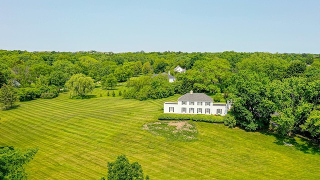1596 W Palatine Rd, Inverness, IL 60067 - view from above of property featuring a forest