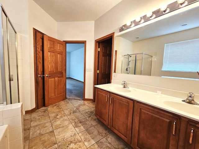 2 Kenilworth Ct, Cary, IL 60013 - full bath featuring a stall shower and double vanity
