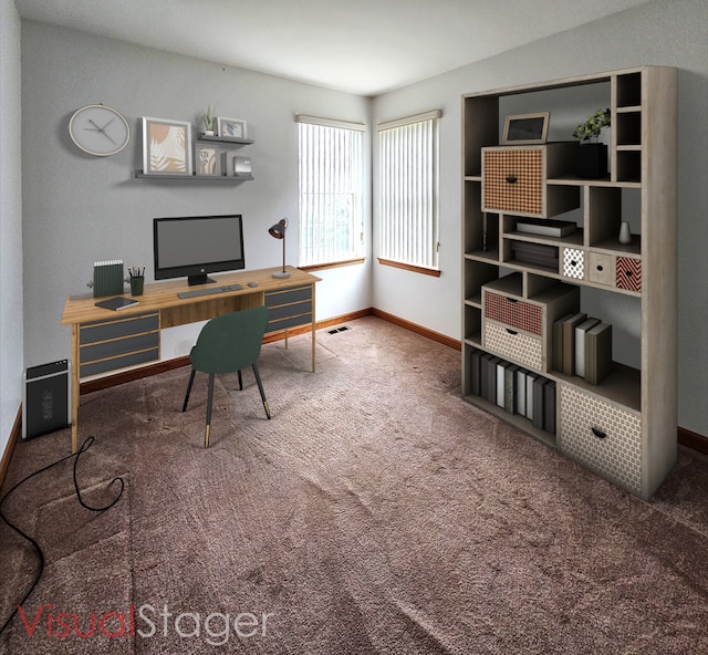 2 Kenilworth Ct, Cary, IL 60013 - office area featuring carpet