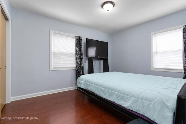 7324 W 56th Pl, Summit, IL 60501 - bedroom with dark wood finished floors and baseboards