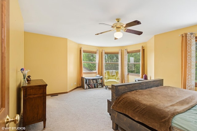 612 Pine View Pass, Lake Villa, IL 60046 - carpeted bedroom with baseboards and a ceiling fan