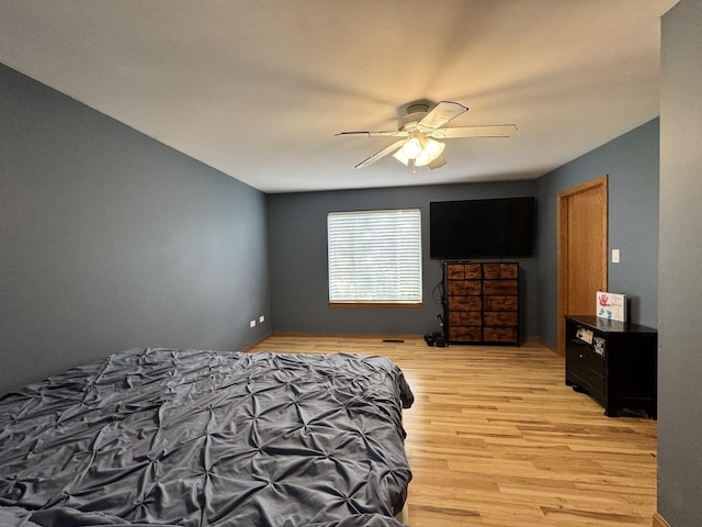 1419 Major Dr, Plainfield, IL 60586 - bedroom featuring light wood-type flooring and ceiling fan