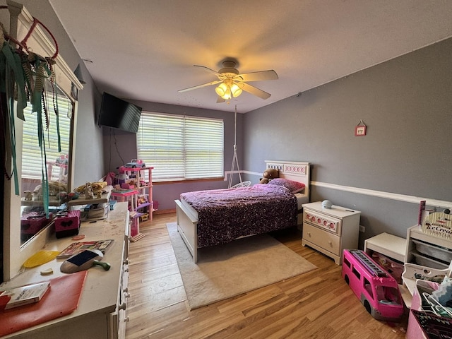 1419 Major Dr, Plainfield, IL 60586 - bedroom with light wood-type flooring and ceiling fan
