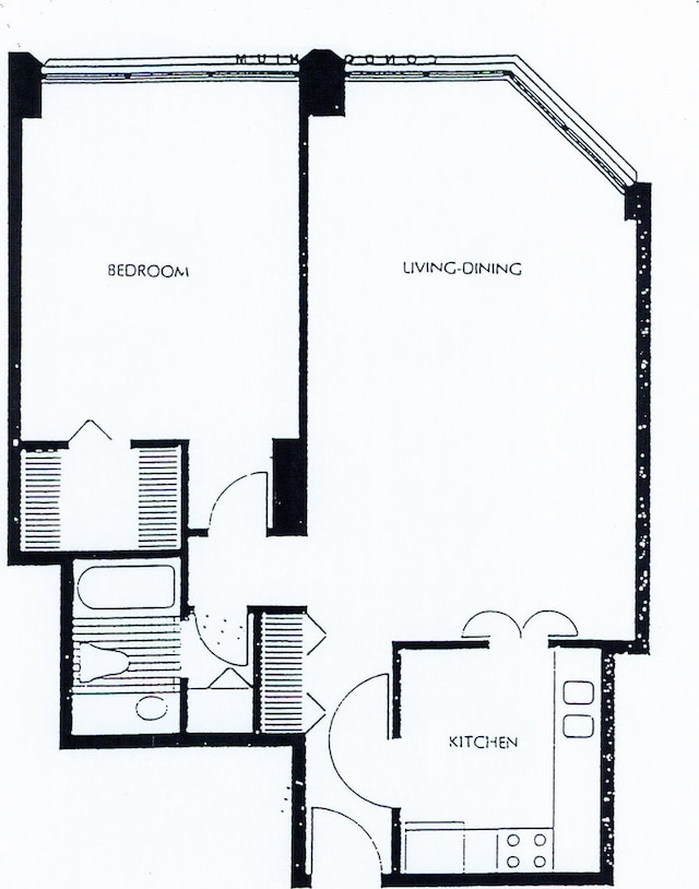 405 N Wabash Ave Unit 102, Chicago, IL 60611 - property floor plan