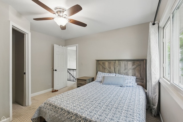 421 Pintail Ln, Deerfield, IL 60015 - carpeted bedroom with baseboards and a ceiling fan