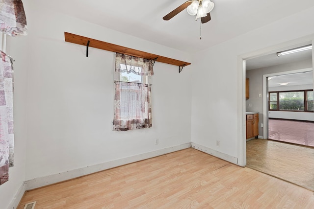 5460B W State Route 17, Kankakee, IL 60901 - empty room with light wood-type flooring and a ceiling fan