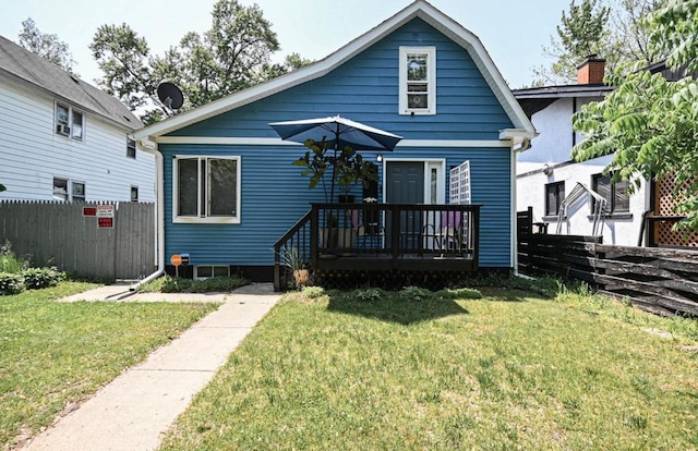 3102 Edina Blvd, Zion, IL 60099 - view of front of home with a deck