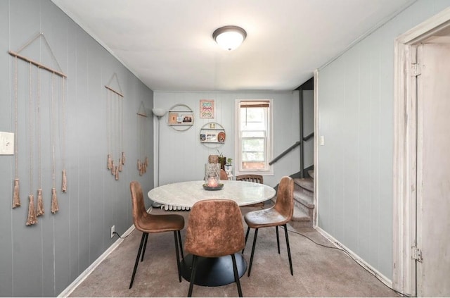 3102 Edina Blvd, Zion, IL 60099 - dining room featuring stairway and carpet flooring