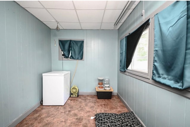 3102 Edina Blvd, Zion, IL 60099 - washroom with baseboards and wood walls