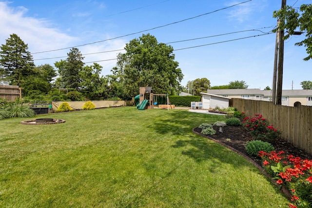 1716 Park Haven Dr, Champaign, IL 61820 - view of yard featuring a playground