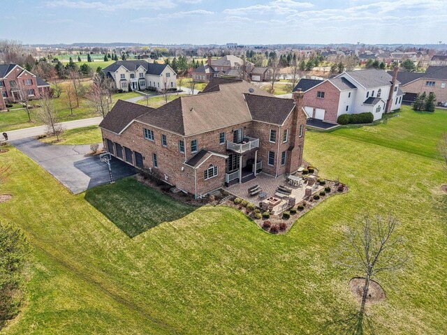 24 Wood Oaks Dr, South Barrington, IL 60010 - aerial view of residential area