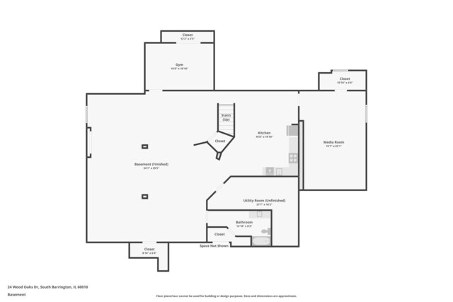 24 Wood Oaks Dr, South Barrington, IL 60010 - floor plan / room layout