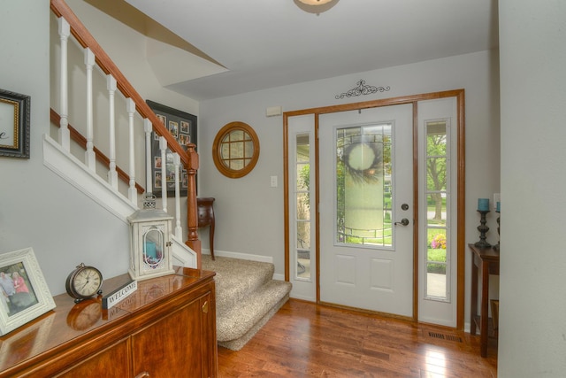 1344 Saddlebrook Rd, Bartlett, IL 60103 - entryway with stairway and wood finished floors