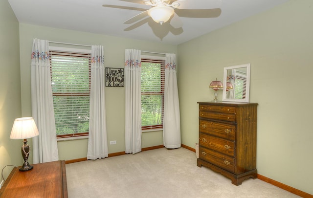 1344 Saddlebrook Rd, Bartlett, IL 60103 - carpeted bedroom featuring baseboards and a ceiling fan