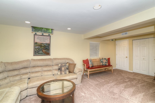 1344 Saddlebrook Rd, Bartlett, IL 60103 - living area with carpet flooring and recessed lighting