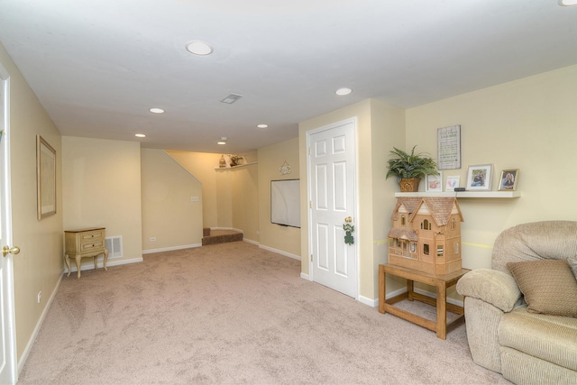1344 Saddlebrook Rd, Bartlett, IL 60103 - sitting room featuring carpet and recessed lighting