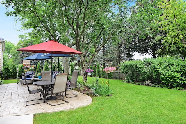 1344 Saddlebrook Rd, Bartlett, IL 60103 - view of yard with a patio