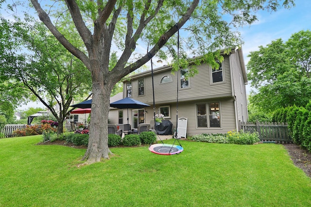 1344 Saddlebrook Rd, Bartlett, IL 60103 - rear view of property featuring a patio area and an outdoor hangout area
