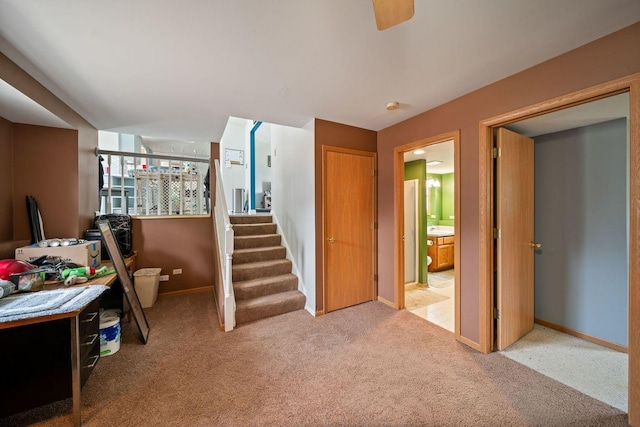 2113 Lolo Pass Dr, Plainfield, IL 60586 - office with carpet flooring and baseboards
