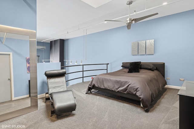 616 W Fulton St Unit 703, Chicago, IL 60661 - bedroom featuring carpet floors and ceiling fan