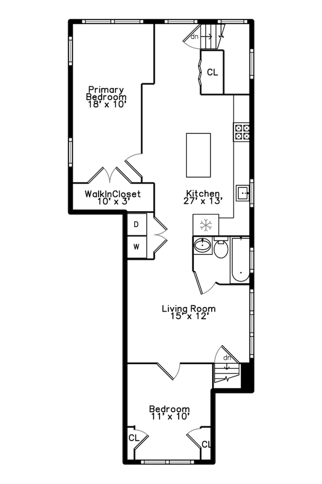 5236 W Nelson St, Chicago, IL 60641 - view of room layout