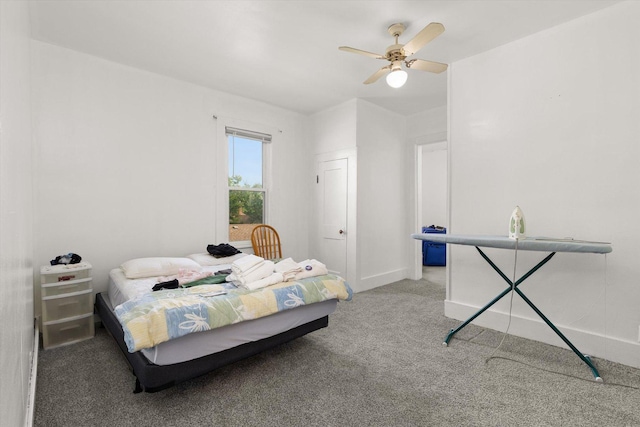 415 Fremont St, Lemont, IL 60439 - bedroom featuring carpet, a ceiling fan, and baseboards