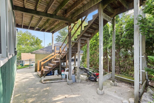 415 Fremont St, Lemont, IL 60439 - view of patio / terrace featuring stairway