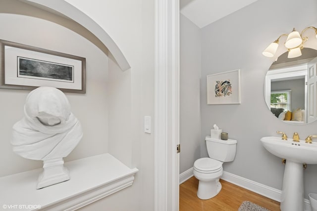 400 Saint Andrews Ln, Gurnee, IL 60031 - bathroom featuring toilet and wood finished floors