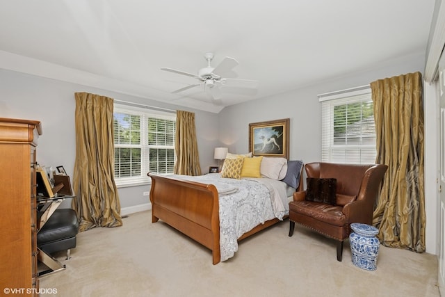 400 Saint Andrews Ln, Gurnee, IL 60031 - bedroom featuring light colored carpet and ceiling fan