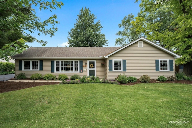23551 W Winston Ave, Plainfield, IL 60586 - single story home with a front lawn and a shingled roof