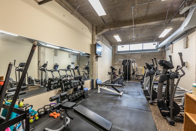 210 S Desplaines St Unit 1410, Chicago, IL 60661 - view of gym