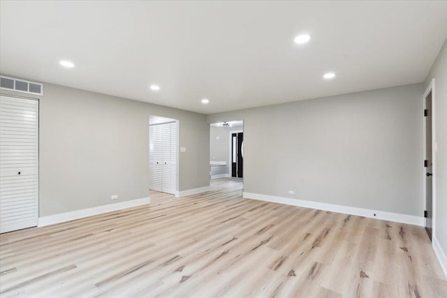 919 E Cooper Dr, Palatine, IL 60074 - unfurnished room featuring light wood-type flooring and recessed lighting