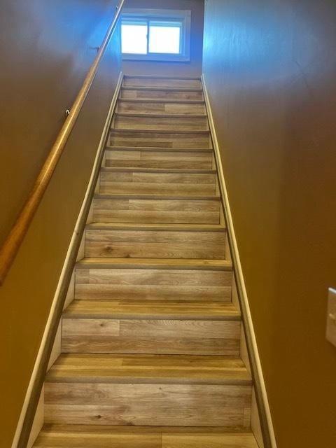 6111 S Menard Ave, Chicago, IL 60638 - staircase featuring wood finished floors